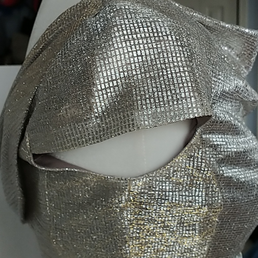 Tahari ASL, Metallic Long Gown, Sz 2 - Picture 10 of 16